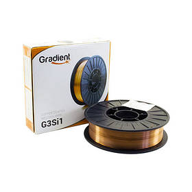 Обміднений зварювальний дріт 1,0мм (упаковка - 5кг) ER70S-6(СВ08Г2С, G3Si1) TM Gradient