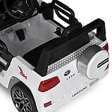 Дитячий електромобіль Джип Toyota Land Cruiser з MP3 музикою Bambi M 5101EBLR-1 Білий, фото 9