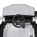 Дитячий електромобіль Джип Toyota Land Cruiser з MP3 музикою Bambi M 5101EBLR-1 Білий, фото 10