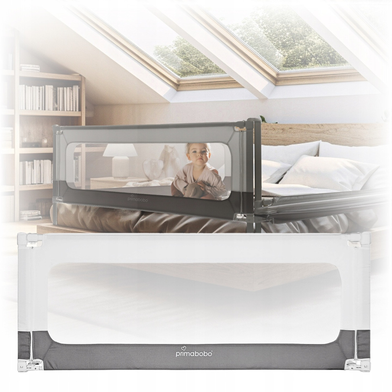 Захисний бар'єр, огорожа, бортик для ліжка Primabobo VELVO 160 см