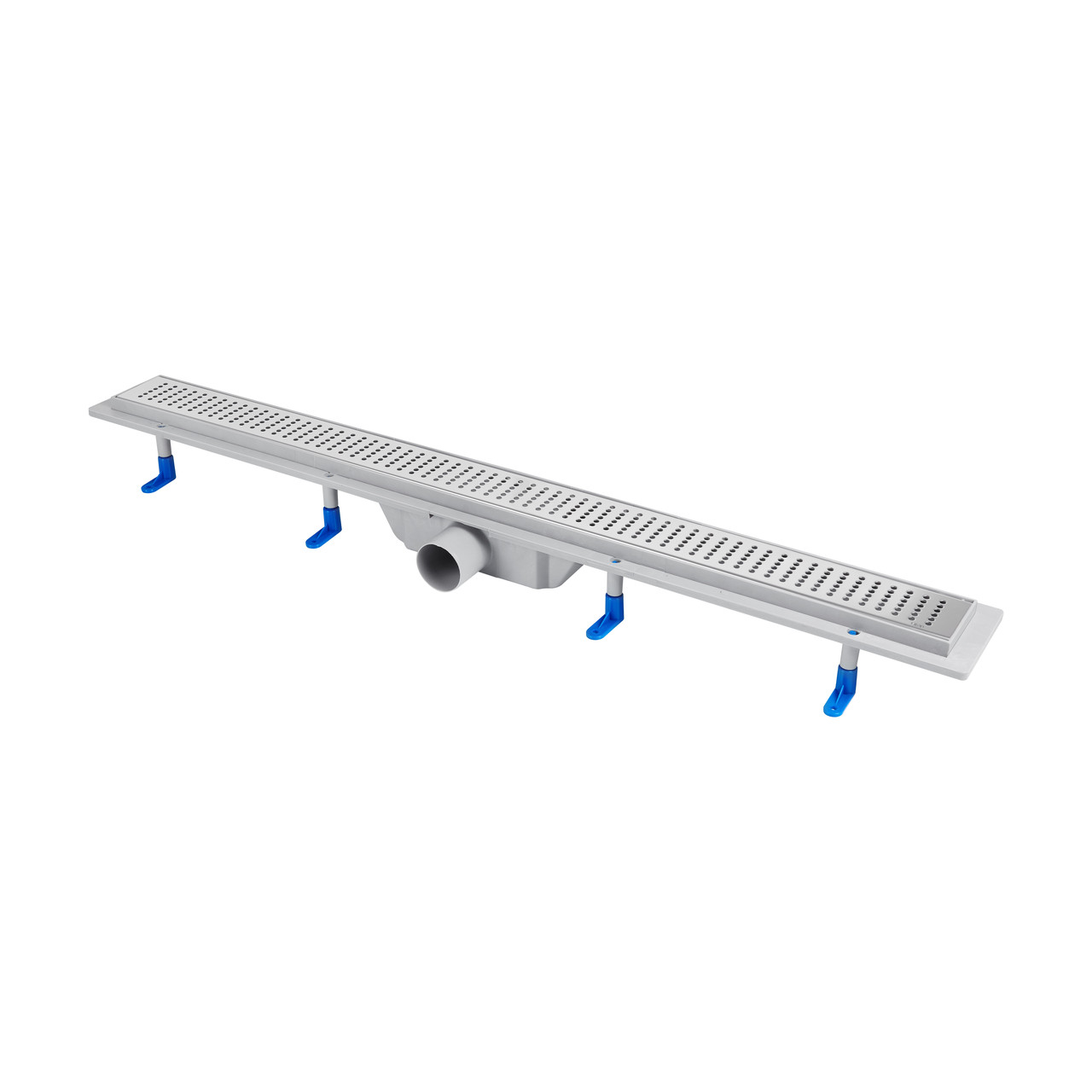 Трап Qtap Dry FB304-900 лінійний з сухим закривом та нержавіючою решіткою 900х73 Techno-Torba Гарант Якості