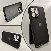 Чохол Silicone Case Full Camera for iPhone 15 Pro Max Soft touch мікрофібра чорний