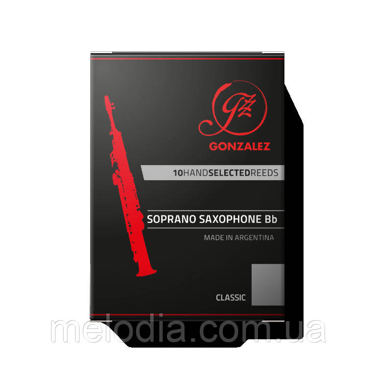Для Саксофона Сопрано Тростина Gonzalez Soprano Sax Classic 3 (10 шт.)