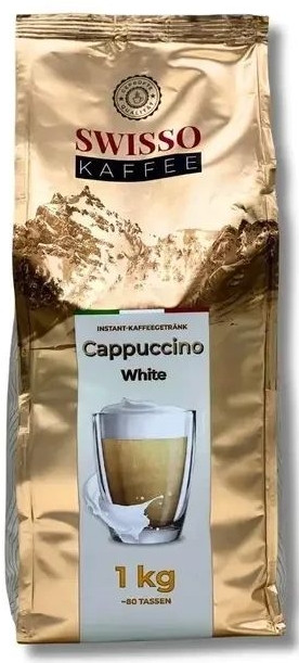 Капучіно молочне Swisso Cappuccino White 1000г Німеччина (SWISSO WHITE)