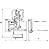 Кран прохідний під пральну/посудомийну машинку з подовжувачем, фото 4