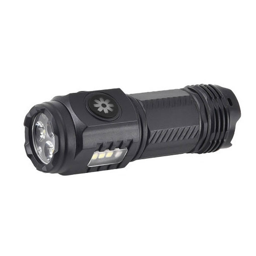 Ліхтар X-3L-3LED+3SMD(white+red), Li-Ion акум., індикація заряду, ЗУ Type-C, магніт