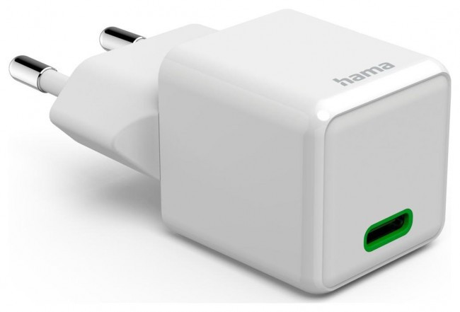 Hama supermini 25W PD/QC 1x USB-C White, фото 1