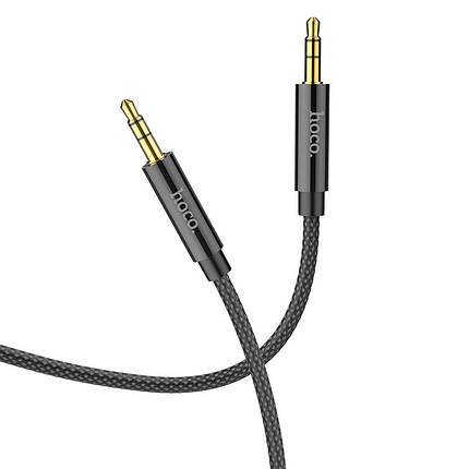 Перехідник audio cable Hoco для UPA19 AUX audio cable (L = 1M) Black, фото 1
