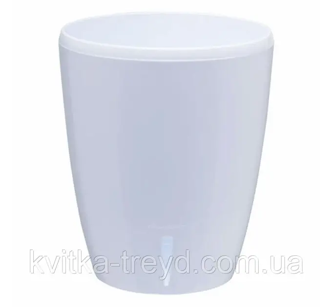 Орхідейниця з автополивом Orhidea TWIN 1,3 л білий, фото 1