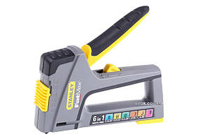 Степлер STANLEY з регуляц. сили до 6-ти видів скоб і цвяхів Techno-Torba Гарант Качества