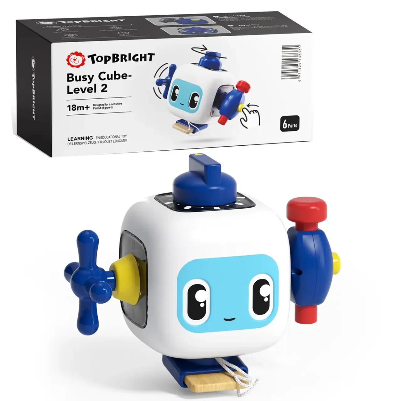Розвиваючий бізі куб Busy Cube для дітей 2 рівень Top Bright уп 21*10*10см