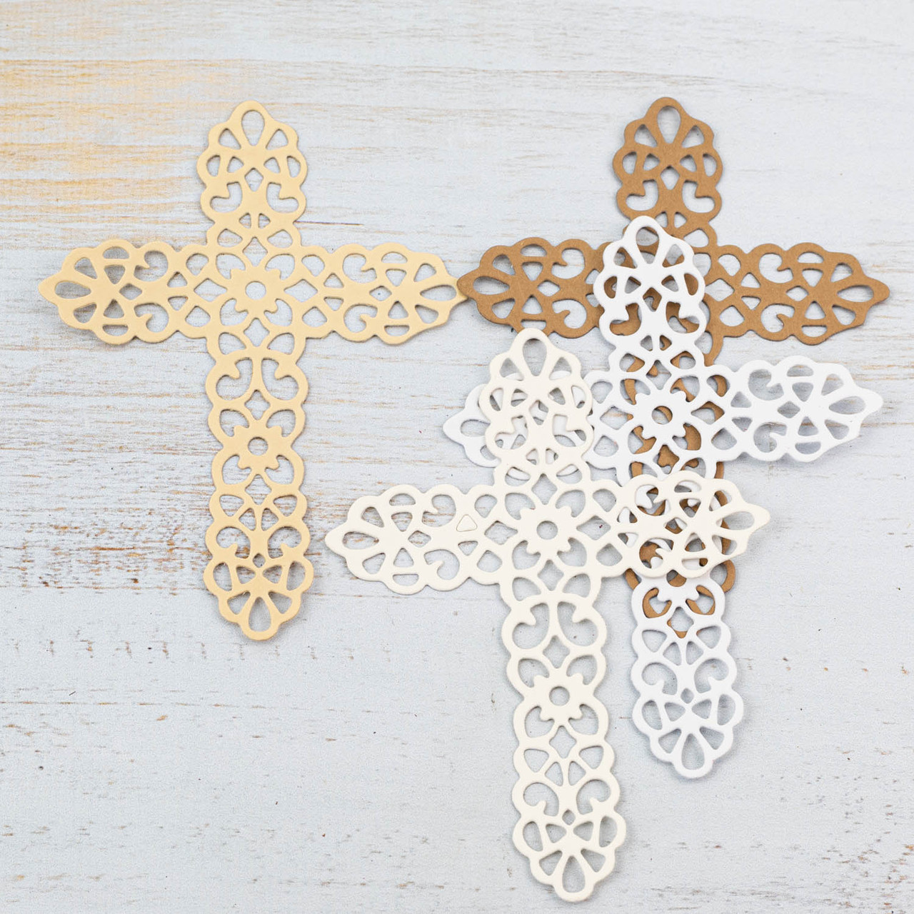 Набір вирубки з картона "Хрест" 4 елемента VNB012, фото 1