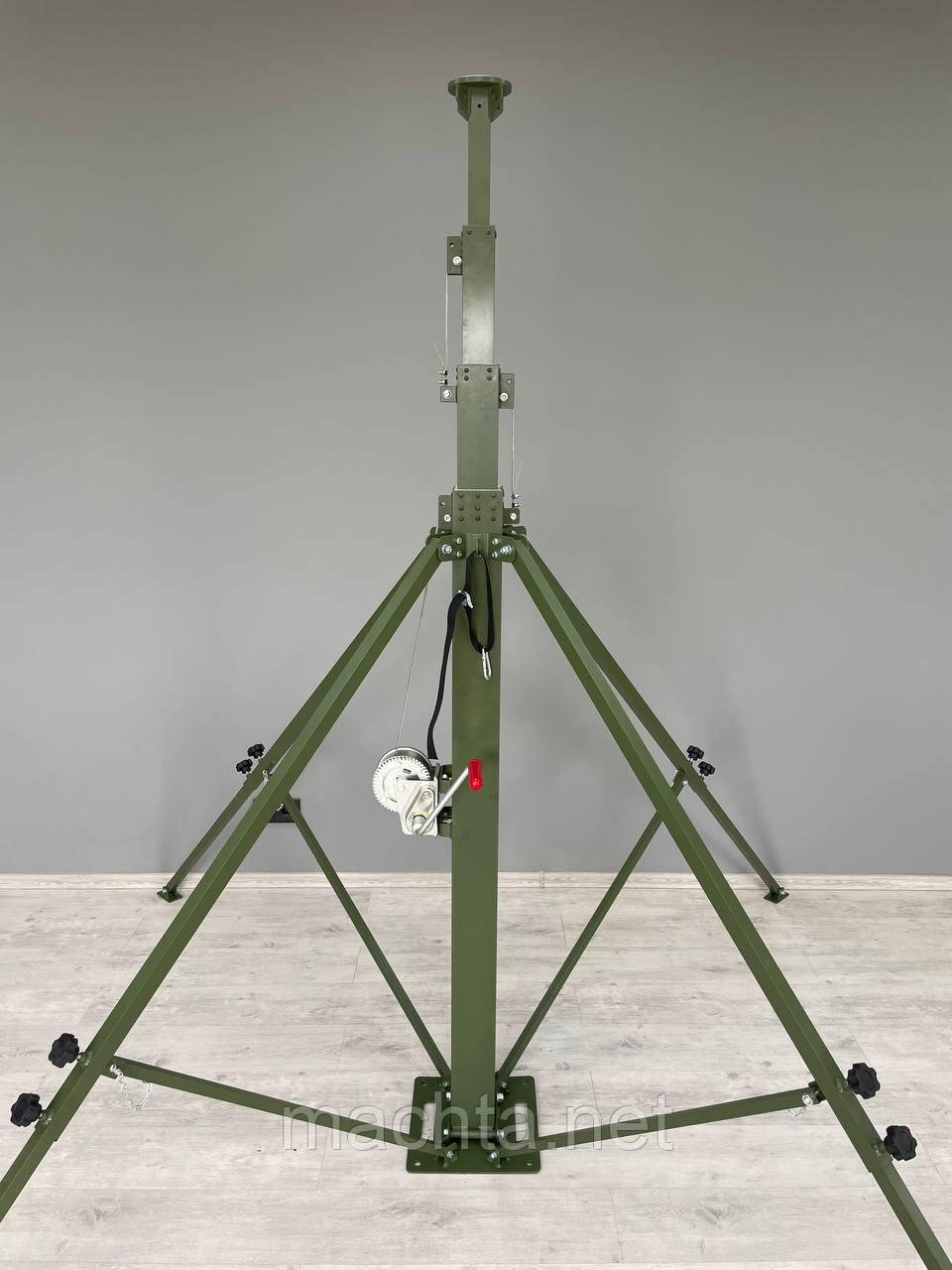 Мачта алюминиевая телескопическая с лебедкой и опорными ногами МТЛ-1.65 ...