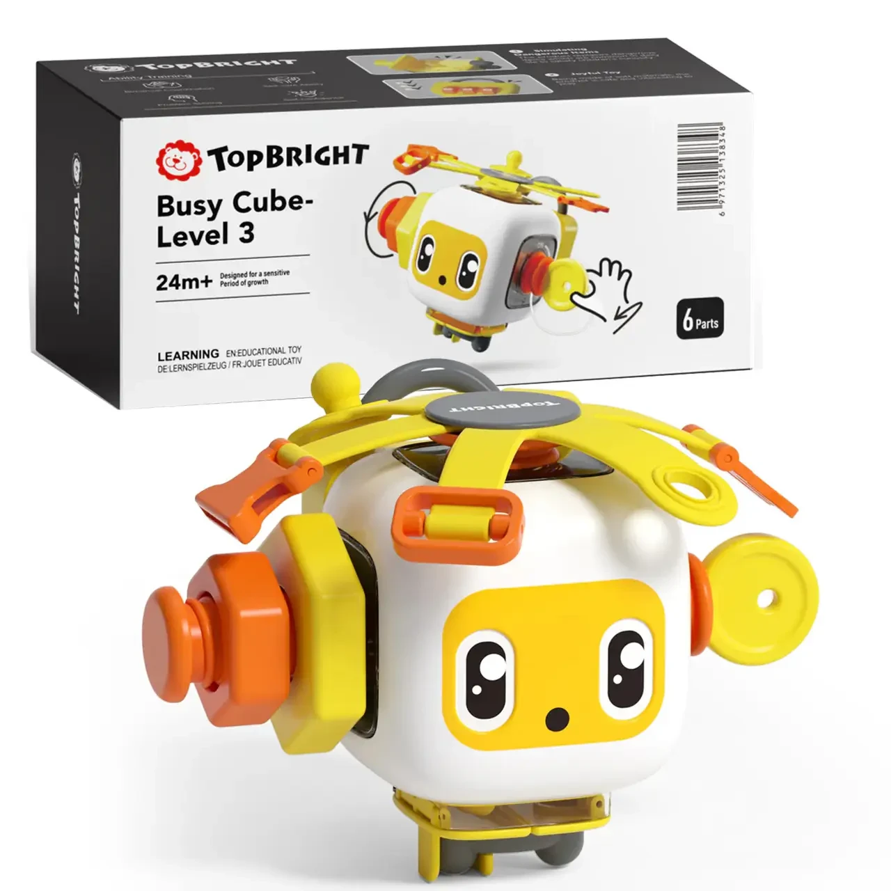 Розвиваючий бізікуб Busy Cube для дітей 3 рівень Top Bright уп 21*10*10см