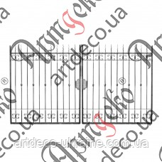 Ворота ковані. Готова Конструкція 3500х2000 (БКВ-04), фото 1