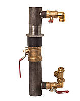 Байпас 1 1/2"  під кран в комплекті 200мм Techno-Torba Гарант Якості