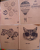 Зошит 24 аркуші клітинка фонова Бриск TB-82 Brisk