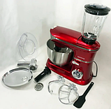 Кухонний комбайн 3 в 1 Rainberg 4200Вт м'ясорубка блендер 1.5 л міксер тістоміс 5.5 л на 6 швидкостей турборежим, фото 8