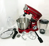 Кухонний комбайн 3 в 1 Rainberg 4200Вт м'ясорубка блендер 1.5 л міксер тістоміс 5.5 л на 6 швидкостей турборежим, фото 6