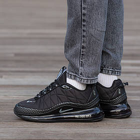 Чоловічі Термо Кросівки Nike Air Max 720-818 Thermo Black / Найк Аїр Макс 720-818 Термо Чорні