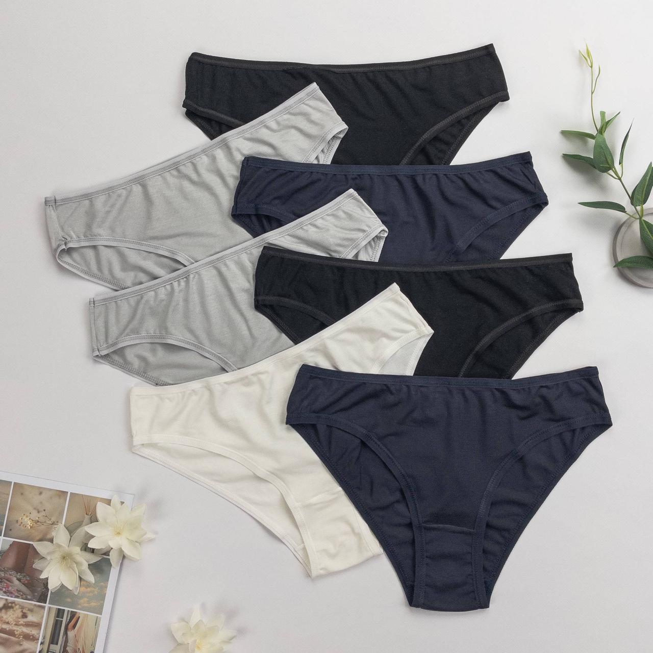 Труси жіночі бамбук Nicoletta Туреччина тижневки M, L | 7 шт.