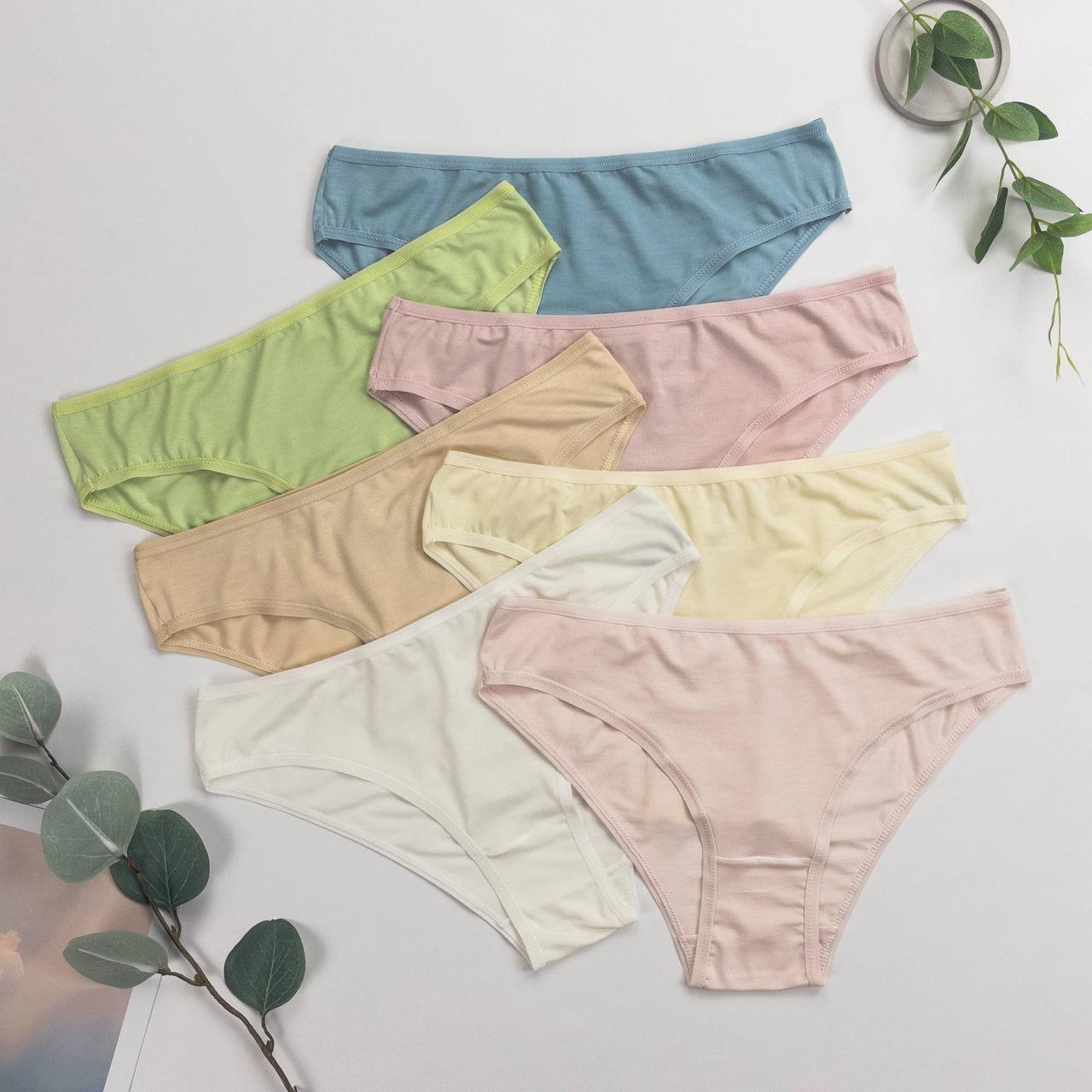 Трусики жіночі бамбукові Nicoleta Туреччина тижневки M, L, XL, 2XL | 7 шт
