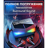 Бездротові Ігрові навушники з функцією PowerBank M28 Bluetooth-навушники із зарядним кейсом та мікрофоном, фото 5