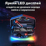 Бездротові Ігрові навушники з функцією PowerBank M28 Bluetooth-навушники із зарядним кейсом та мікрофоном, фото 2