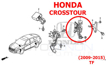 Задня тяга датчика положення кузова Honda Crosstour 33146TP7Y01, 33146-TP7-Y01 тяжка коректора фар AFS, фото 3