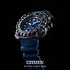 Титанові японські 200 м дайверський годинник Citizen Eco-Drive BN0227-09L. Сонячна батарея, протиударні, фото 3