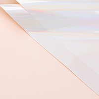 Плівка (калька) матова в листах "Двостороння: нюдова + перламутр", (60 см х 58 см), 5 листів