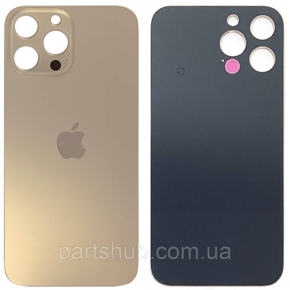 Задня кришка Apple iPhone 13 Pro Max золотиста оригінал Китай з кільцями, фото 1