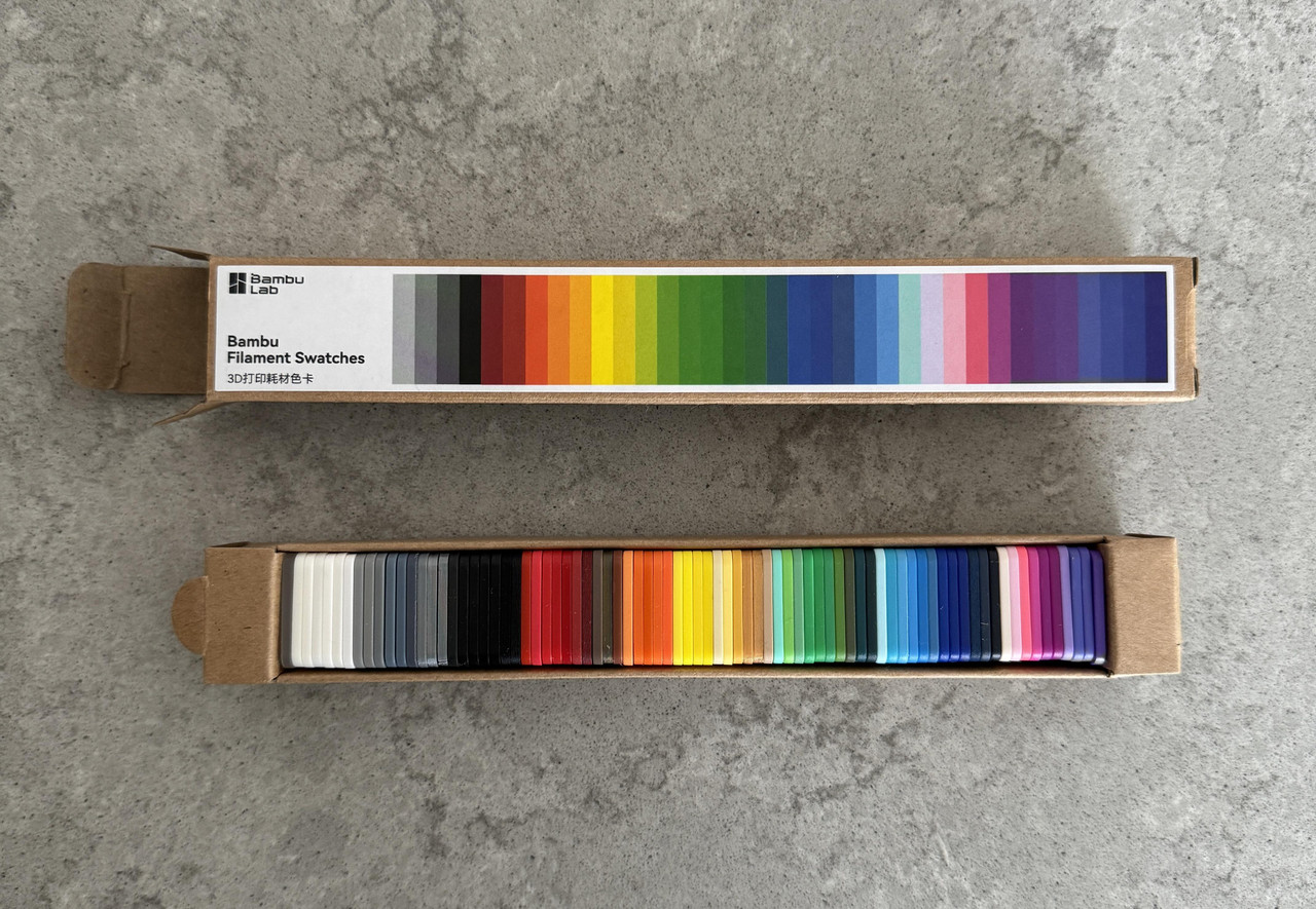 Палітра кольорів филаменту Bambu Lab Filament Swatches (оригинал, FAZ011)