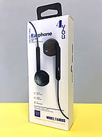 Навушники дротові 4you TAURUS (EarPods design) black