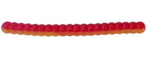 Силікон Big Bite Baits Trout Worm 2" Red/Yellow 10 шт., фото 1