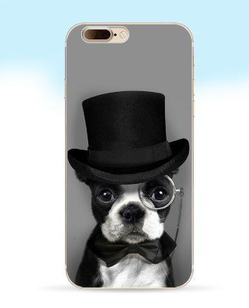 Силиконовый чехол бампер для Iphone 7 Plus с картинкой Собачки - фото 7 - id-p438479548