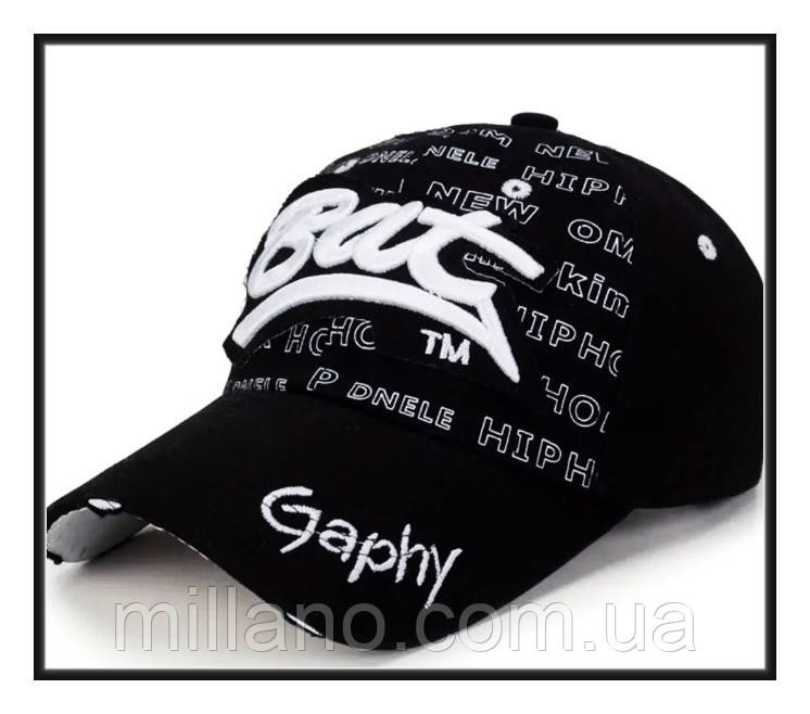 Бейсболка-унісекс Bat бавовна