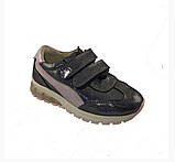 Кросівки ортопедичні шкіряні для дівчинки Zdrava obuvka Кросівки на липучці Дитяче ортопедичне взуття, фото 3