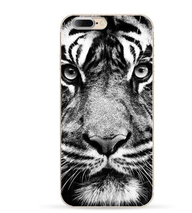 Чехол накладка с картинкой (силикон) для Iphone 7 Plus Белый тигр - фото 1 - id-p439314987
