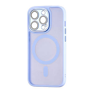 Чохол Silicone Matte Case Protected Camera with MagSafe iPhone 14 Pro Lilac, фото 1