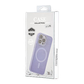 Чохол Silicone Matte Case Protected Camera with MagSafe iPhone 14 Pro Lilac, фото 2