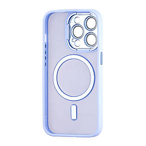 Чохол Silicone Matte Case Protected Camera with MagSafe iPhone 14 Pro Lilac, фото 3