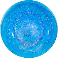 Повітряна куля Bubbles (баблс) з блакитним  гліттером, 20"  (50 см) без малюнку