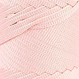 Плоский шнур поліефірний Bugeto Soft Ribbon, колір Пудровий, фото 3
