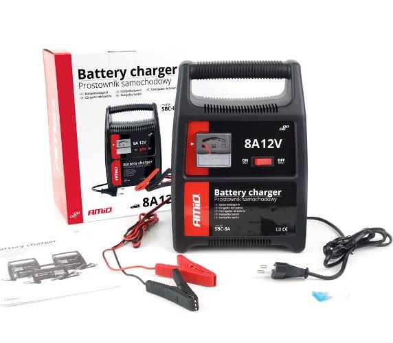 Зарядний пристрій AMiO SBC-8A 8А, 12В