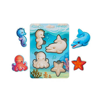 Деревянные вкладыши "Морские животные - 1" ПСФ055 G-Rich