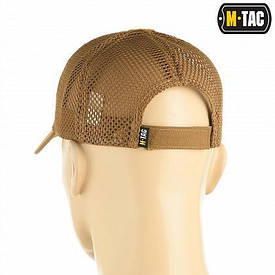 M-TAC БЕЙСБОЛКА З ЛИПУЧКОЮ ТА СІТКОЮ FLEX РІП-СТОП COYOTE BROWN тактична BF