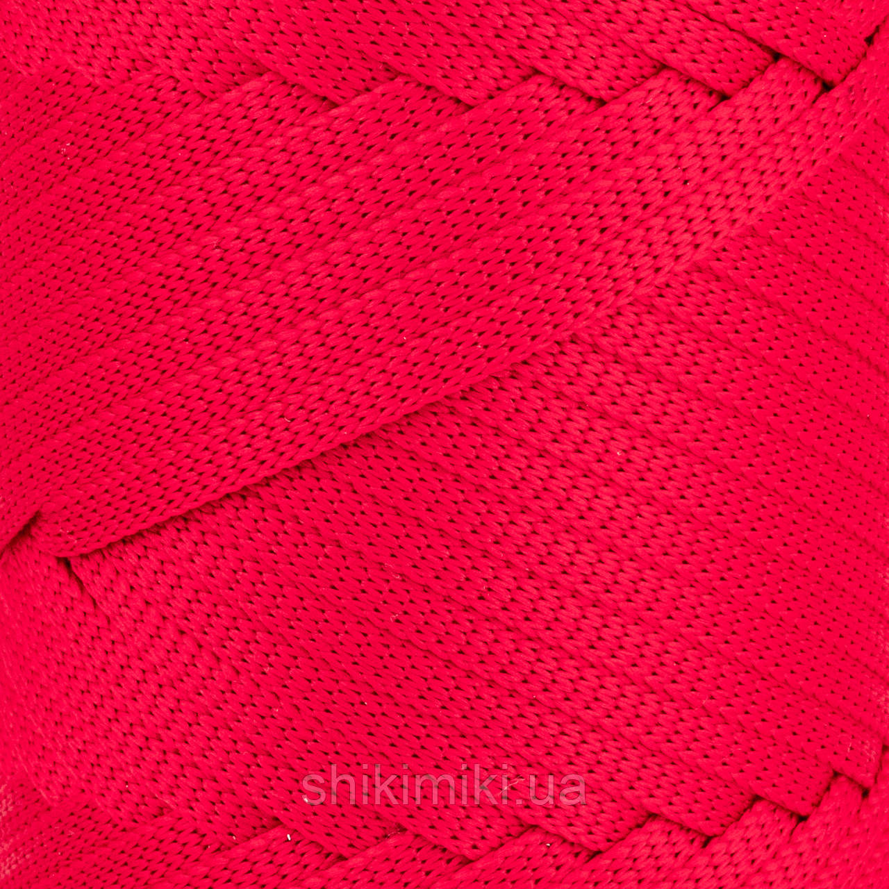 Плоский шнур поліефірний Bugeto Soft Ribbon, колір Алий, фото 1