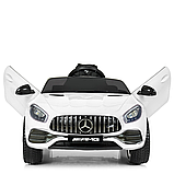 Дитячий електромобіль на 2 мотори з музикою та світлом Mercedes M 4062EBLR-1 Белый, фото 3