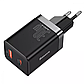 Зарядний пристрій Baseus USB/Type-C 30W PD Super Si Pro Quick Charger Black, фото 3